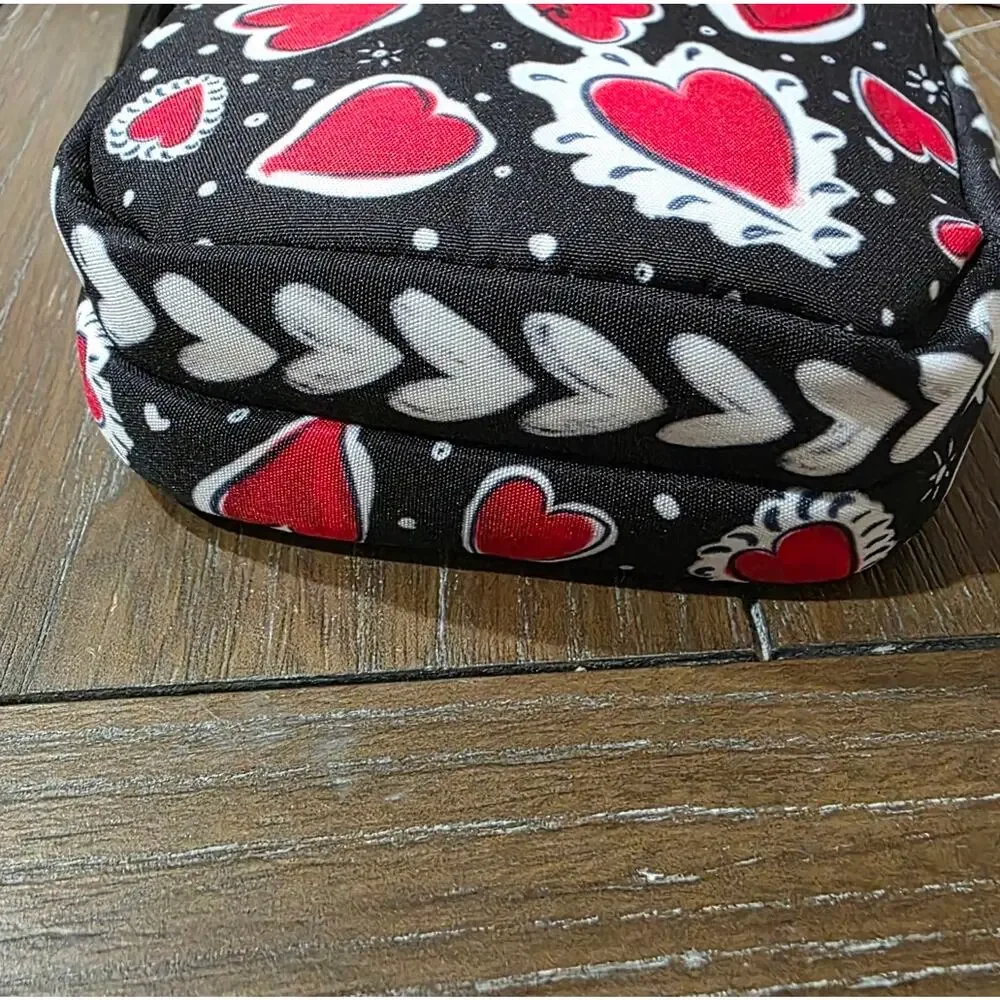 Brighton Hearts A Flutter Utility Crossbody Bag, NWT